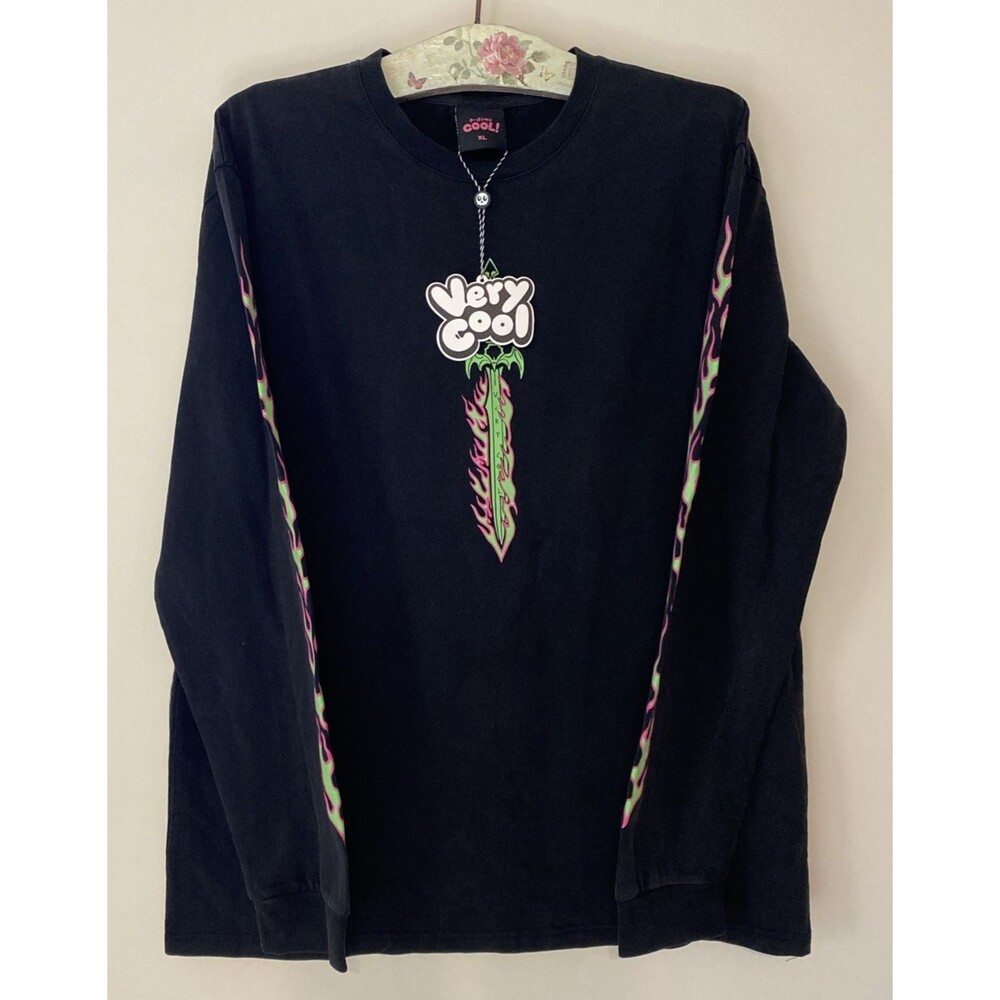 NWT “SWORD" XL Long Sleeve Cold Ones Maxmoefoe Chad Cool Shirtz RARE! UnisexGLOW